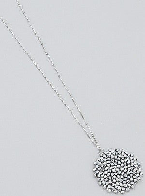 Beaded Round Pendants - Onyx and Blush
 - 7