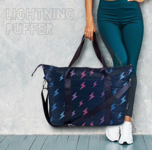 Lightning Puffer Tote