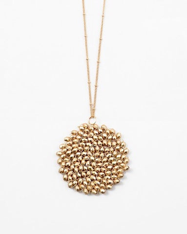 Beaded Round Pendants