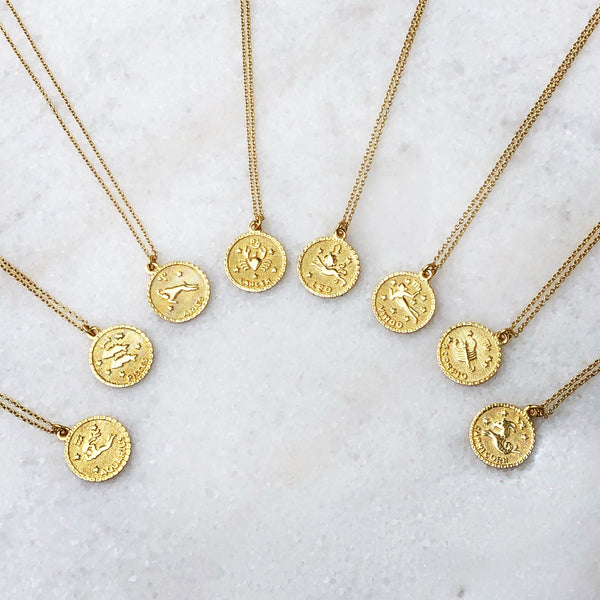 Zodiac Necklaces (STERLING)