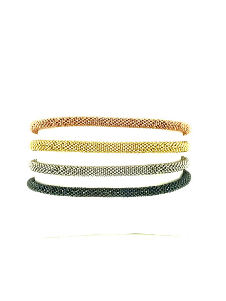 Mesh Bangles - Onyx and Blush
 - 6