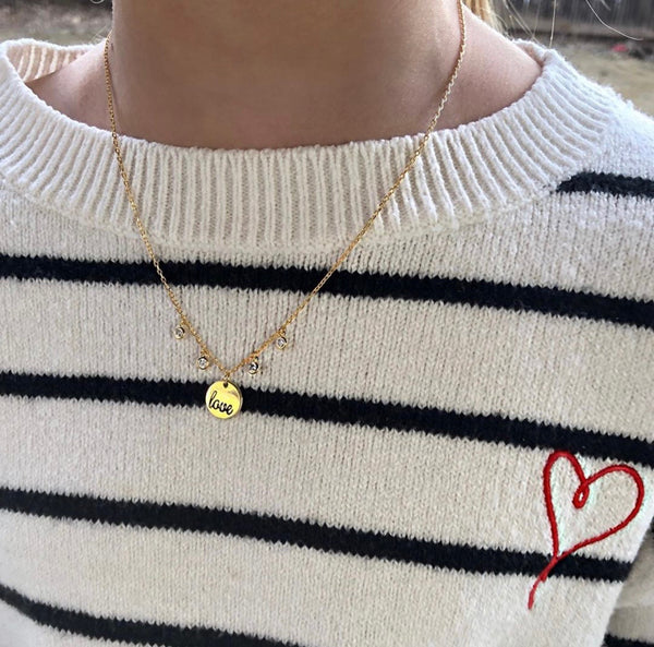 Love Coin Necklace (STERLING)