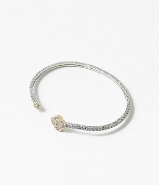 Open Clover Bangle