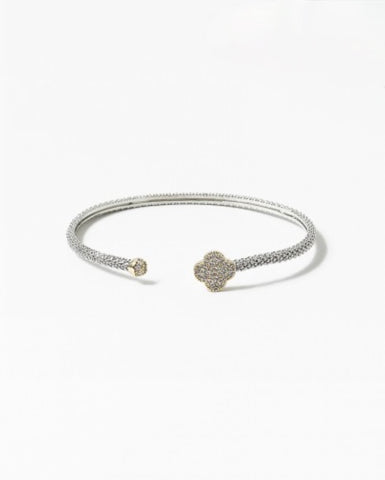 Open Clover Bangle