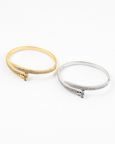 Pave Nail Bangle