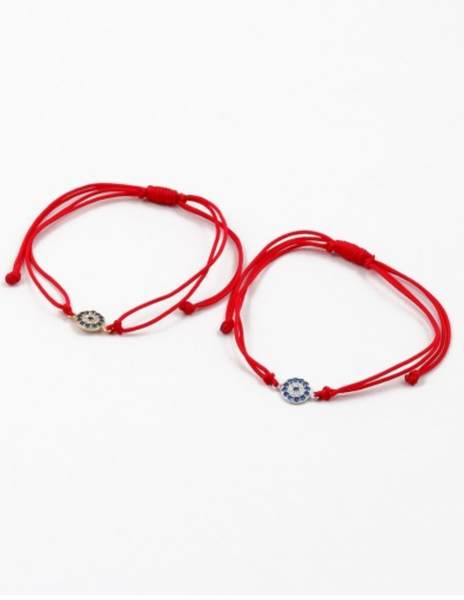 Red Rope Pull Bracelets (STERLING)