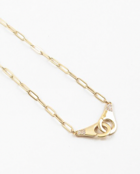 Paper Clip Cuffs Necklace