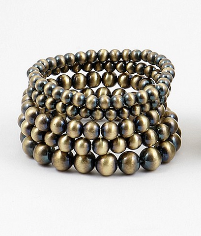 Bronze Stackable Beaded Bracelets