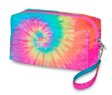 Tie Dye Puffer Cosmetics Bag (various)