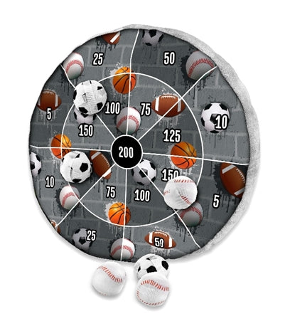 Sport City Dart Game Plush Pillow