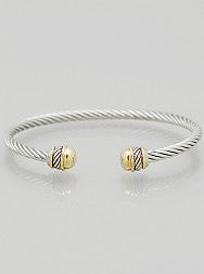 Open Twist Cable Bangle